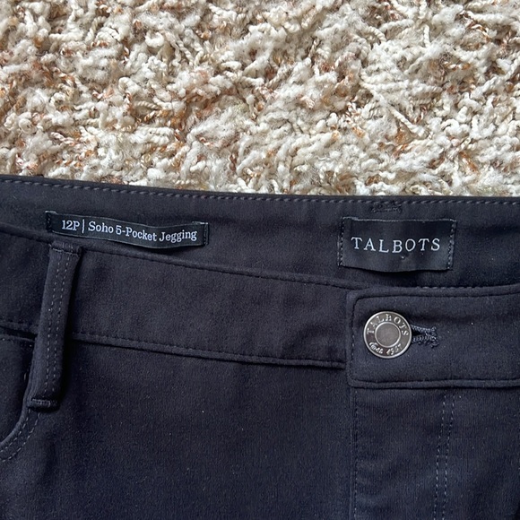Talbots Soho 5 Pocket Black Jegging- 12P - Picture 4 of 7